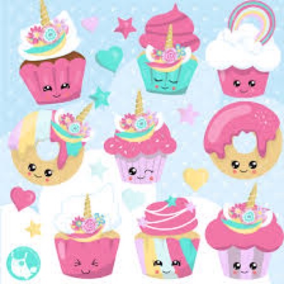 Unicorn π¦ & Cupcakes π§ Kids Croc Charms 8pc set - Picture 6 of 6